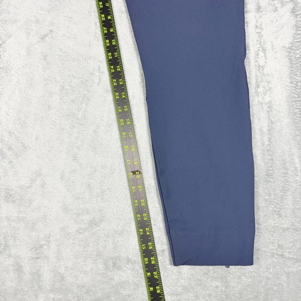 J.Lindeberg Womens 32 Maria Golf Pant Navy Blue Stretch Slim Tapered Ankle Zip